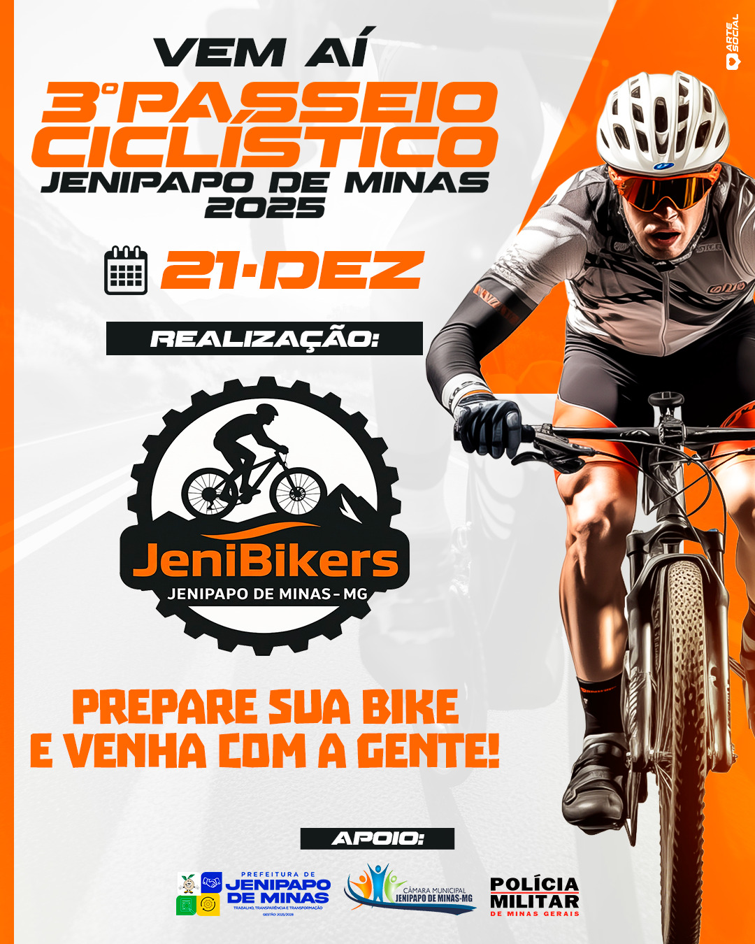 3º Passeio Ciclistico de Jenipapo de Minas